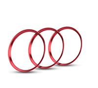JIAOJIAO Han-Store Voiture Accessoires Ca Sortie de l'air Set de Conditionnement Couvercle Bague Décoration de l'évent Content for Mazda 2 Cx3 Mx5 MX-5 RF ND (Color Name : Red)