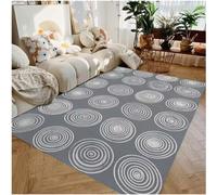 JIAOJING Abstrait Cercles Anneaux De Couleur Coloré De Salle De Classe Tapis pour Les Zones De Votre Salon, Chambre, Bureau À Domicile Tapis 100X160Cm