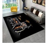 JIAOJING Batterie Instruments De Musique Tapis Antidérapant Chambre Cuisine Paillasson Balcon Couloir Zone Décor Tapis 160X230Cm