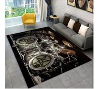 JIAOJING Batterie Instruments De Musique Tapis Antidérapant Chambre Cuisine Paillasson Balcon Couloir Zone Décor Tapis 80X120Cm