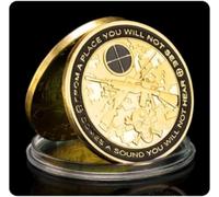 JIAOJING Gedenkmünze « Tireur D’Élite De L’Armée Américaine », Souvenir, Vergoldet, « Tu Peux Courir mais Tu Ne Mourras Que Fatigué », Sammlerstück, Geschenk