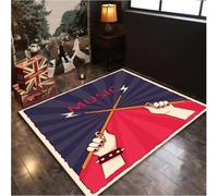 JIAOJING Instrument De Musique Salon Tapis Antidérapant Festival De Musique Décor Tapis De Sol Tambour Maison Club Couloir Salon Tapis 100X160Cm