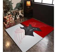JIAOJING Instrument De Musique Salon Tapis Antidérapant Festival De Musique Décor Tapis De Sol Tambour Maison Club Couloir Salon Tapis 100X160Cm