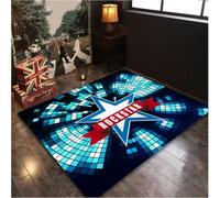 JIAOJING Instrument De Musique Salon Tapis Antidérapant Festival De Musique Décor Tapis De Sol Tambour Maison Club Couloir Salon Tapis 80X120Cm