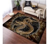 JIAOJING Magic Dragon Motif Tapis Antidérapant Paillasson Chambre Polyester pour Chambre Salon Cuisine Tapis 60X90Cm