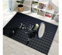 JIAOJING Micro De Moquette Imprimé pour La Maison, Décoration du Salon, Paillasson, Table Basse, Chambre Antidérapante, Couchette De Chevet, 80X150Cm