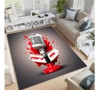 JIAOJING Micro De Tapis Imprimé pour La Maison, Décoration du Salon, Paillasson, Table Basse, Couche Antidérapante, Couchette De Chevet, 160X280Cm