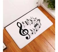 JIAOJING Musical Piano Note Imprimer Mat Couloir Paillassons Antidérapant Cuisine Bain Tapis D’Entrée Maison Chambre Décoration 80X150Cm