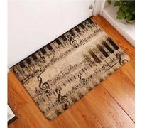 JIAOJING Musical Piano Note Imprimer Tapis Couloir Paillassons Antidérapant Cuisine Salle De Bain Tapis D’Entrée Maison Chambre Décoration 160X230Cm