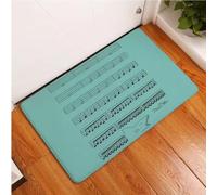 JIAOJING Musical Piano Note Imprimer Tapis Couloir Paillassons Antidérapant Cuisine Salle De Bain Tapis D’Entrée Maison Chambre Décoration 100X160Cm