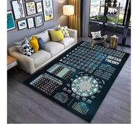 JIAOJING Musique : Théorie D’Accords De Guitare De Base, Tableau De Carte, Tapis De Piano, Salon Tapete pour Chambre, Décoration De Paillasson, Tapis De Sol Antidérapant 60X90Cm