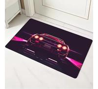 JIAOJING Paillasson Design De Voiture De Sport Cool Tapis D’Intérieur Rectangulaire en Flanelle pour Le Salon Chambre À Coucher Cuisine Tapis Antidérapant D’Entrée 50X80Cm