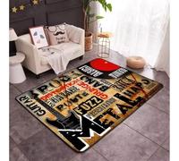 JIAOJING Personnalité De La Batterie Musique Tapis Doux Antidérapant Grand Tapis Antidérapant pour Salon Et Chambre 160X280Cm