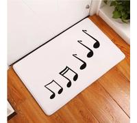 JIAOJING Piano Musical Note Imprimer Tapis Couloir Paillassons Antidérapant Cuisine Salle De Bain Tapis D’Entrée Maison Chambre Décoration 60X90Cm