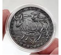 JIAOJING Pièce Commémorative Douze Constellations Bonne Chance Pièces Commémoratives Pièce Lucky Challenge Plaquée Argent Cadeau Souvenir