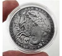 JIAOJING Pièce Commémorative Douze Constellations Bonne Chance Pièces Commémoratives Pièce Lucky Challenge Plaquée Argent Cadeau Souvenir