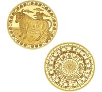 JIAOJING Pièce Commémorative Douze Constellations Pièce De Collection Pièce De Collection Pièces Commémoratives Plaquées Or Pièces Commémoratives Challenge Cadeaux Souvenirs