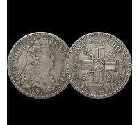 JIAOJING Pièce commémorative française de 1691, réplique Antique de Louis XIV, en métal, pièce de Collection, Cadeau Souvenir