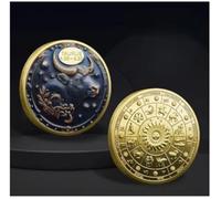 JIAOJING Pièces Commémoratives avec Douze Constellations, Médailles Commémoratives en Couleur Métallique, Pièces De Collection Constellations