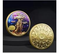 JIAOJING Pièces Commémoratives avec Douze Constellations, Médailles Commémoratives en Couleur Métallique, Pièces De Collection Constellations