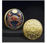 JIAOJING Pièces Commémoratives avec Douze Constellations, Médailles Commémoratives en Couleur Métallique, Pièces De Collection Constellations