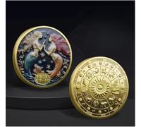 JIAOJING Pièces Commémoratives avec Douze Constellations, Médailles Commémoratives en Couleur Métallique, Pièces De Collection Constellations