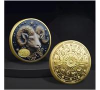 JIAOJING Pièces Commémoratives avec Douze Constellations, Médailles Commémoratives en Couleur Métallique, Pièces De Collection Constellations