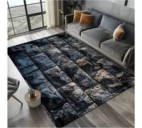 JIAOJING Tapis Brique Pierre Bâtiment Mur Originalité Tapis pour Salon Chambre À Coucher Décoration Intérieure Antidérapant pour Canapé Paillasson 140X200Cm