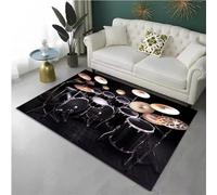 JIAOJING Tapis De Batterie pour Le Salon Décoration De Chambre À Coucher Instruments De Musique Tapis De Sol Antidérapant pour La Maison Paillasson De Cuisine 80X150Cm