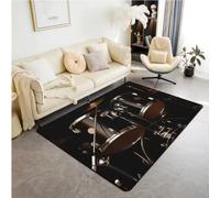 JIAOJING Tapis De Batterie pour Le Salon Décoration De Chambre À Coucher Instruments De Musique Tapis Antidérapants Maison Tapis De Sol Paillasson De Cuisine 120X160Cm