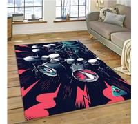 JIAOJING Tapis De Batterie pour Le Salon Décoration De Chambre À Coucher Instruments De Musique Tapis De Sol Antidérapant pour La Maison Paillasson De Cuisine 80X150Cm