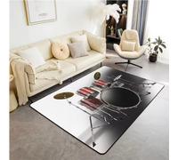 JIAOJING Tapis De Batterie pour Le Salon Décoration De Chambre À Coucher Instruments De Musique Tapis De Sol Antidérapant pour La Maison Paillasson De Cuisine 160X280Cm