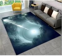 JIAOJING Tapis Naturel, Tornade, Cloud Twister Tapis pour Salon Chambre Canapé Paillasson Décoration, Tapis De Sol Antidérapant 120X160Cm