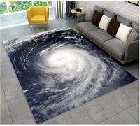 JIAOJING Tapis Naturel, Tornade, Cloud Twister Tapis pour Salon Chambre Canapé Paillasson Décoration, Tapis De Sol Antidérapant 120X160Cm