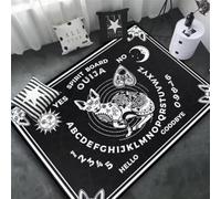 JIAOJING Tapis Pentagramme Autel Ou Tarot Sorcière Décor Gothique Divination Tapis Runique 140X200Cm