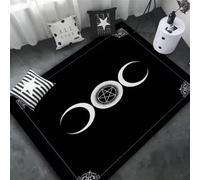 JIAOJING Tapis Pentagramme Autel Ou Tarot Sorcière Décor Gothique Divination Tapis Runique 80X150Cm