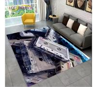JIAOJING Tapis Rétro Musique Cassette Bande Motif Tapis pour Salon Chambre Canapé Paillasson Décoration Tapis De Sol Antidérapant 80X150Cm