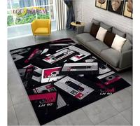 JIAOJING Tapis Rétro Musique Cassette Bande Motif Tapis pour Salon Chambre Canapé Paillasson Décoration Tapis De Sol Antidérapant 160X280Cm
