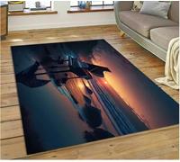 JIAOJING Tapis Rêve Piano Clé Instrument De Musique Dessin Animé Tapis pour La Maison Salon Canapé Paillasson Décor Tapis De Sol Antidérapant 100X160Cm