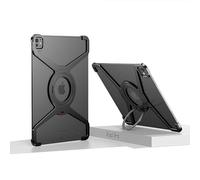 JIAONASHIJIA pour iPad Mini A17 Pro/6 8,3" Boîtier avec Cadre en métal (2024/2021, 7/6e génération), Corps Militaire résistant aux Chocs, Support réglable à 360°, Protection de l'objectif, Noir.