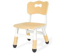 JIAOQIU Chaise en plastique réglable en hauteur pour enfants de 1 à 6 ans, charge maximale de 100 kg, pour intérieur et extérieur, pour l'école, la maison, la garderie, Burlywood