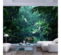 JIAOQSS Autocollant Amovible Papier Peint 3D Panoramique Faune et flore de la forêt de la Panthère noire XXL Moderne Décoration Murale Salon Chambre á Coucherr Bureau Salle