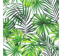 JIAOQSS Papier Peint Adhesif Mural Plante à feuilles de palmier vertes Chambre Rouleau Vinyle Autocollant Papier Peint Décoration Papier Adhesif Pour Meuble Cuisine Salle de Bain