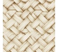 JIAOQSS Papier peint autocollant Osier en rotin Autocollant mural repositionnable Tissage géométrique papier peint amovible pour la décoration de la pièce et des arrière-plans de placards