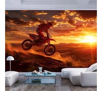 JIAOQSS Papier Peint Panoramique 3d Sports extrêmes Motocross Décoration Parfaite pour Chambre, Salon, Enfant Grande Poster Mural