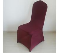 jiaorui 10 20 50 100PCS Housse de Chaise,Arcée Blanc,Le Noir,Couleur,Universelles,pour Mariage Événements Scène Fête Décoration (Bordeaux, 30 Pièce)