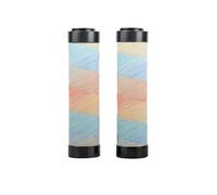 JIAPIKA Poignées de guidon pour vélo de route et quotidien en ville, enveloppe texturée en polyuréthane, embouts verrouillables, ajustement de 22 mm, paire de revêtements enveloppés de polyuréthane