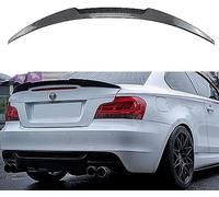 JiAQen Aileron Arrière Voiture pour BMW 1 Series E82 E88 Coupe 2005 2006 2007 2008 2009 2010 2011,Aileron Coffre Arrière,ABS Rear Trunk Lip Tail Lid,Modification Accessories,B-Carbon Fiber Look