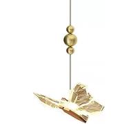 JIAQICASE Suspension Papillon Moderne, Luminaire LED À Intensité Variable 3 Couleurs avec Abat-Jour en Acrylique Et Fer, Cordon Réglable for Chambre À Coucher, Salon, Salle À Manger(1-Light)