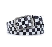 JIARY Ceinture en Cuir Véritabl pour Femmes Hombre, Ceintures Punk Rock Ceinture Graffiti Style Hip-Hop, Ceinture Décontractée Tendance pour Jeans, Pantalons, Robes,B,115CM/45.3''